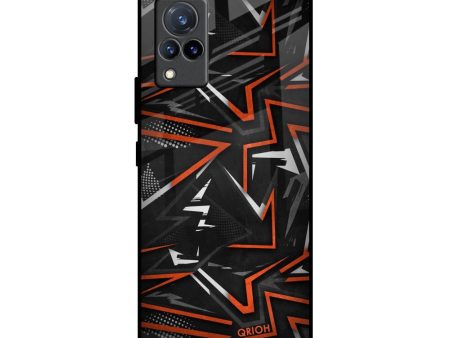 Vector Art Glass Case for Vivo V21 Fashion