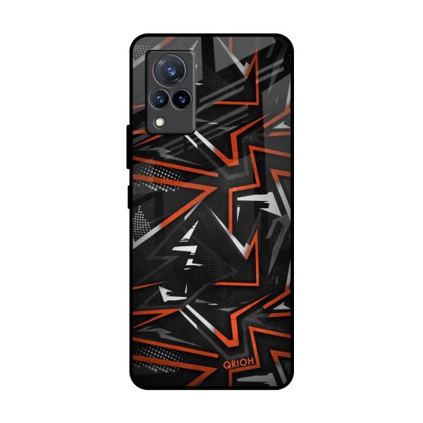 Vector Art Glass Case for Vivo V21 Fashion