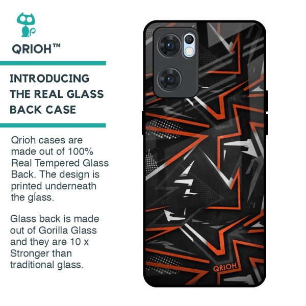 Vector Art Glass Case for Oppo Reno7 5G on Sale