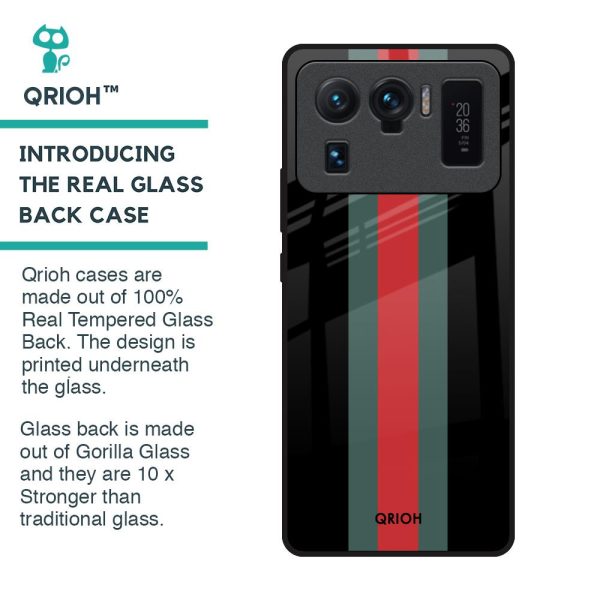 Vertical Stripes Glass Case for Mi 11 Ultra on Sale