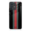 Vertical Stripes Glass Case for Vivo V23 5G Online now