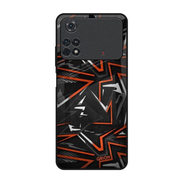 Vector Art Glass Case for Poco M4 Pro Hot on Sale