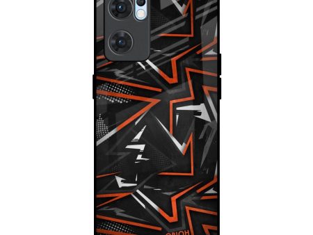 Vector Art Glass Case for Oppo Reno7 5G on Sale