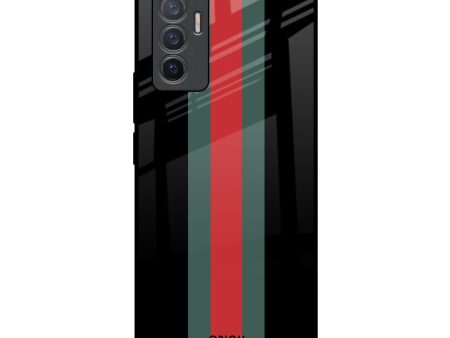 Vertical Stripes Glass Case for Vivo V23e 5G Online