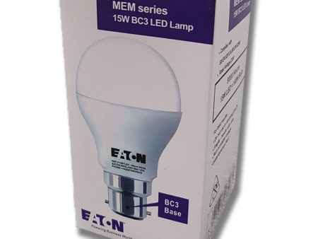 Eaton MEM  (GLS) 240v 15w LED Ba22d-3 3000K ... F1267 3 Pin BC Cheap