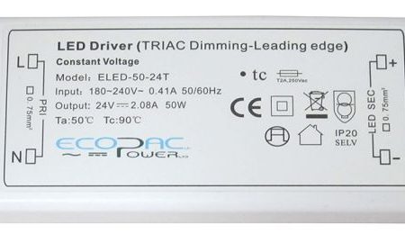 ELED-50-12T - Ecopac Constant Voltage LED Driver ELED-50-12T 50W 12V Online now