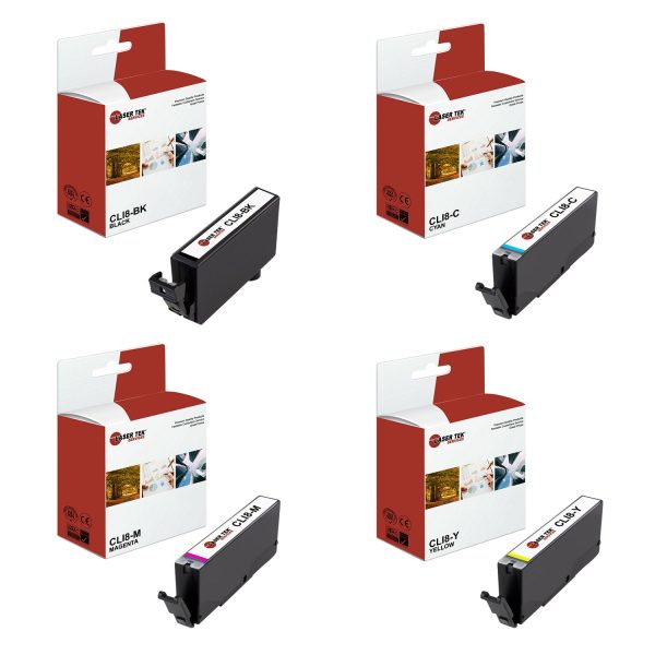 4 Pack Canon CLI-8 Compatible Ink Cartridge | Laser Tek Services Online Hot Sale