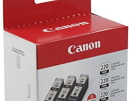 3 Pack Canon PGI220 OEM Ink Cartridge | Laser Tek Services For Discount