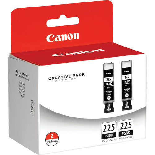 2 Pack Canon PGI-225 Black OEM Ink Cartridge | Laser Tek Services Hot on Sale