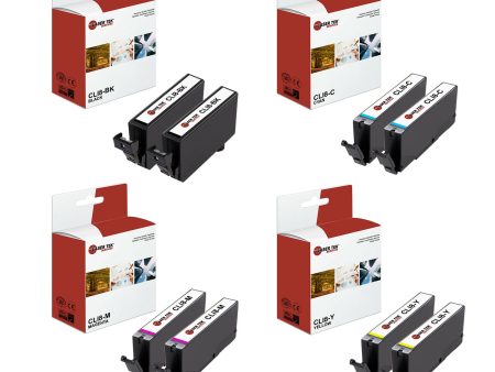 8 Pack Canon CLI-8 Compatible Ink Cartridge | Laser Tek Services Supply