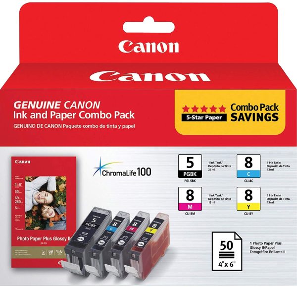 4 Pack Canon PGI5 CLI8 OEM Ink Cartridge | Laser Tek Services For Cheap