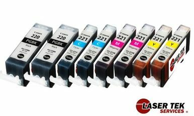 8 Pack Canon PGI220 CLI221 Compatible Ink Cartridge | Laser Tek Services Discount