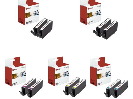 10 Pack Canon PGI5 CLI8 Compatible Ink Cartridge | Laser Tek Services Hot on Sale