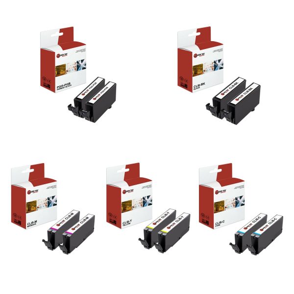 10 Pack Canon PGI5 CLI8 Compatible Ink Cartridge | Laser Tek Services Hot on Sale