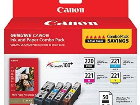 4 Pack Canon PGI220 CLI221 OEM Ink Cartridge | Laser Tek Services on Sale