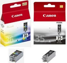 2 Pack Canon PGI35 CLI36 TriColor OEM Ink Cartridge | Laser Tek Services on Sale