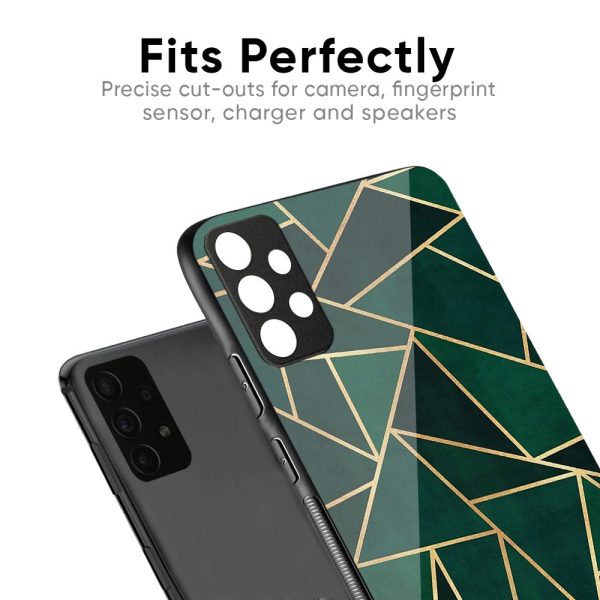 Abstract Green Glass Case For Redmi 11 Prime Online now