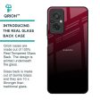 Wine Red Glass Case For Redmi 11 Prime Fashion