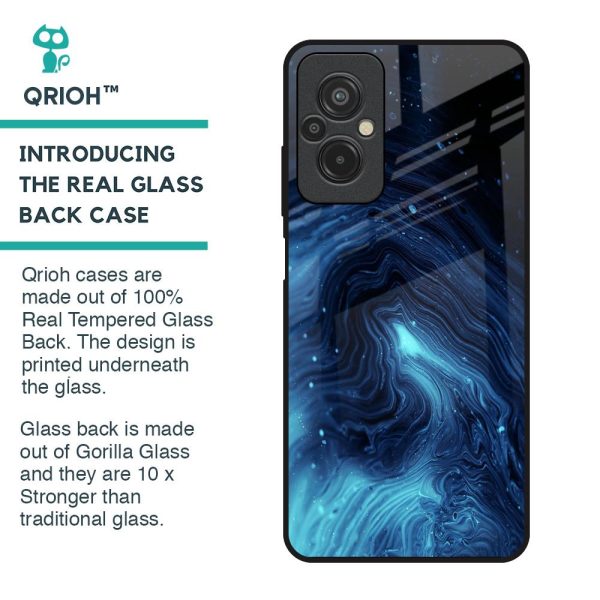 Dazzling Ocean Gradient Glass Case For Redmi 11 Prime For Cheap