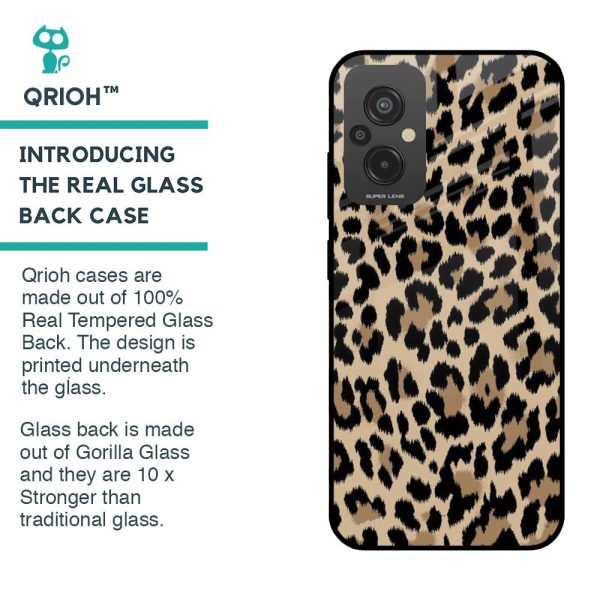 Leopard Seamless Glass Case For Redmi 11 Prime on Sale