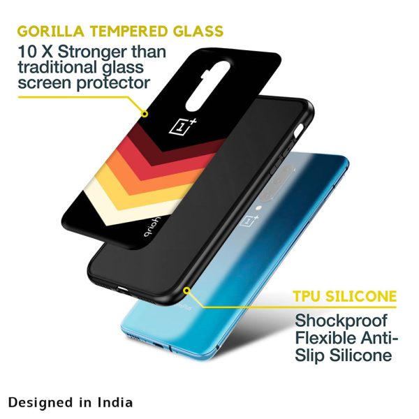 Abstract Arrow Pattern Glass Case For OnePlus 10T 5G Online now