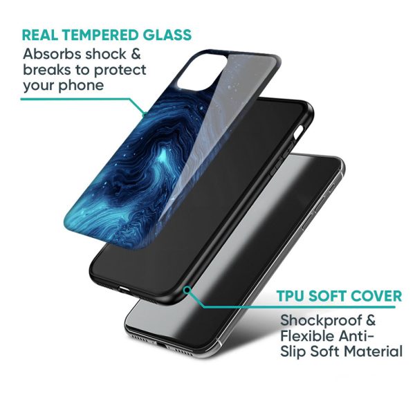 Dazzling Ocean Gradient Glass Case For Redmi 11 Prime For Cheap