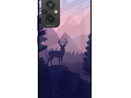 Deer In Night Glass Case For Redmi 11 Prime on Sale