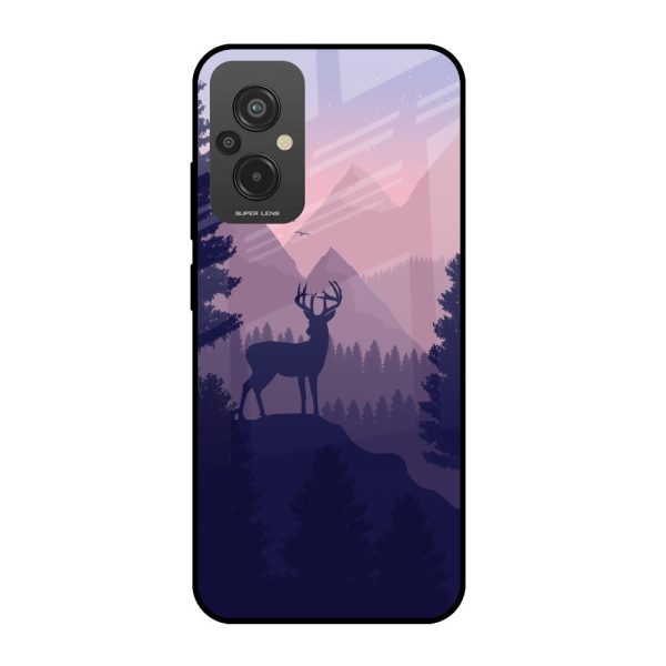 Deer In Night Glass Case For Redmi 11 Prime on Sale