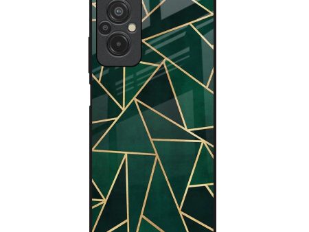 Abstract Green Glass Case For Redmi 11 Prime Online now