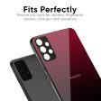 Wine Red Glass Case For Redmi 11 Prime Fashion