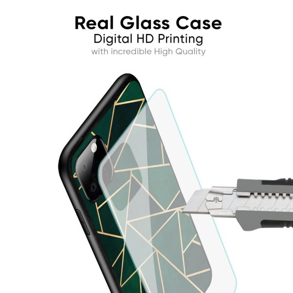 Abstract Green Glass Case For Redmi 11 Prime Online now