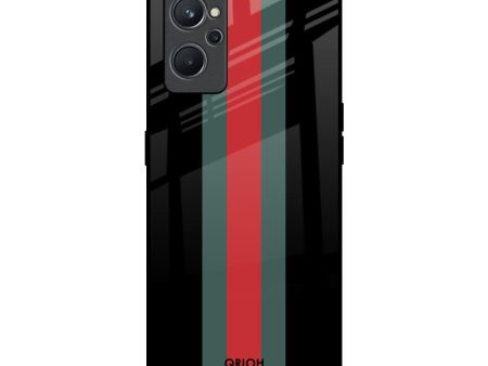 Vertical Stripes Glass Case for Realme 9i Supply