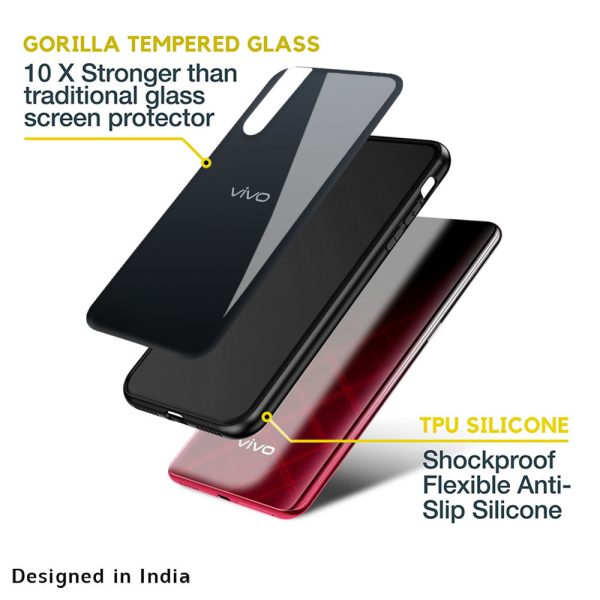 Stone Grey Glass Case For Vivo V25 Online Sale