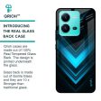 Vertical Blue Arrow Glass Case For Vivo V25 Cheap