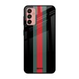 Vertical Stripes Glass Case for Samsung Galaxy M13 Cheap