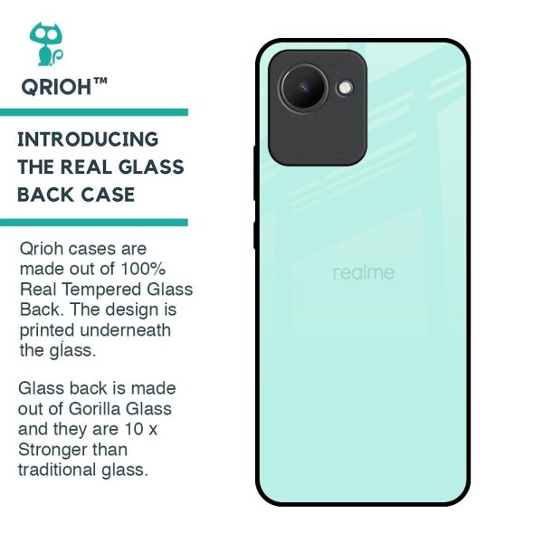 Teal Glass Case for Realme C30 Online Sale