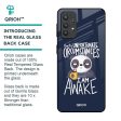 Struggling Panda Glass Case for Samsung Galaxy M32 5G Cheap