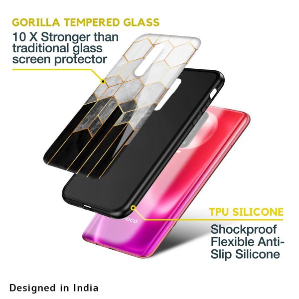 Tricolor Pattern Glass Case for Poco M5 Online