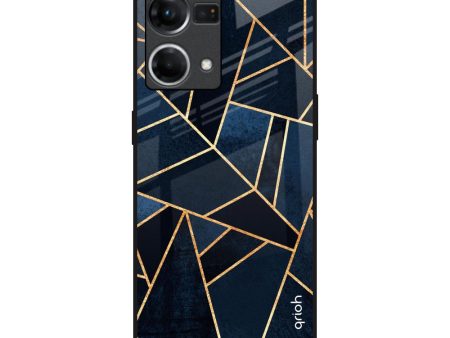 Abstract Tiles Glass Case for Oppo F21s Pro on Sale