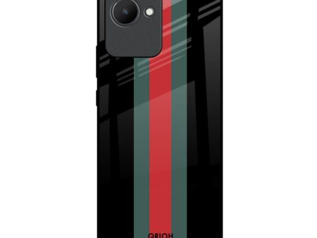 Vertical Stripes Glass Case for Realme C30 on Sale