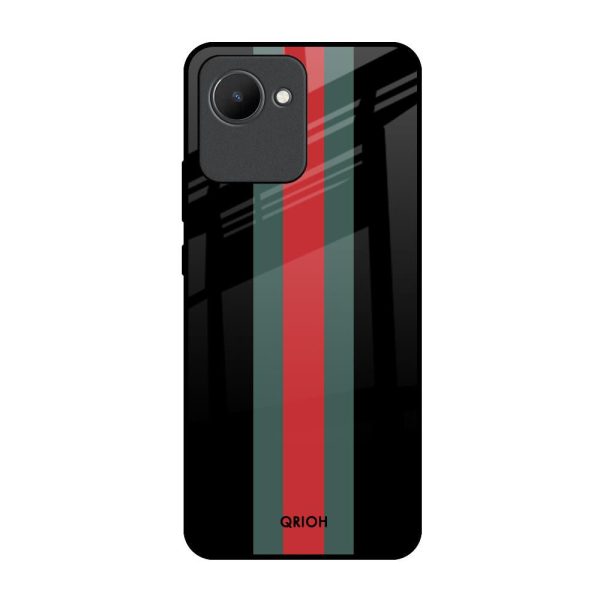 Vertical Stripes Glass Case for Realme C30 on Sale