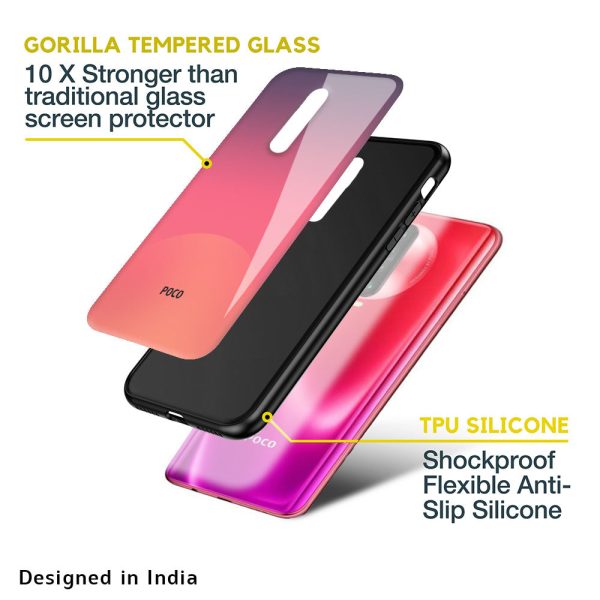 Sunset Orange Glass Case for Poco M4 Pro Sale