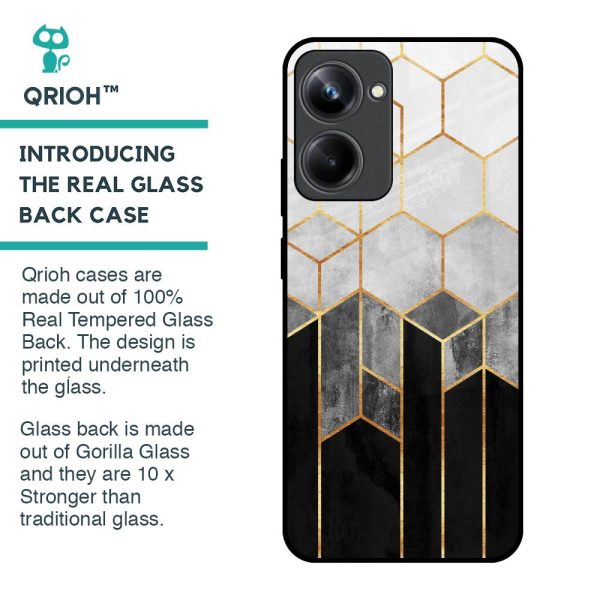 Tricolor Pattern Glass Case for Realme 10 Pro 5G Online now