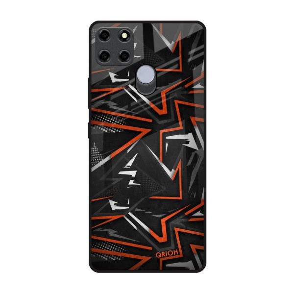 Vector Art Glass Case for Realme C25 Fashion