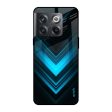 Vertical Blue Arrow Glass Case For OnePlus 10T 5G Supply