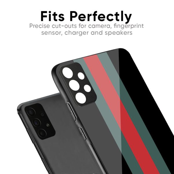 Vertical Stripes Glass Case for Realme C30 on Sale