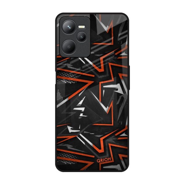 Vector Art Glass Case for Realme C35 Discount