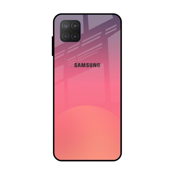 Sunset Orange Glass Case for Samsung Galaxy M12 Fashion