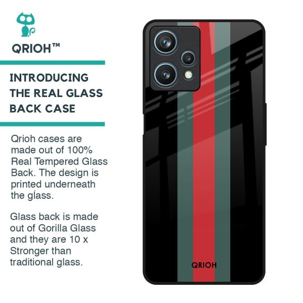 Vertical Stripes Glass Case for Realme 9 Pro 5G Online now