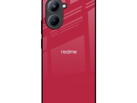 Solo Maroon Glass case for Realme C33 For Sale